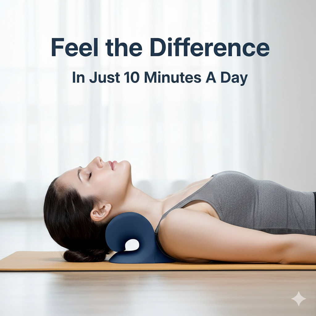 NeckCloud™ – Orthopedic  Cervical Traction Stretcher for Instant Pain Relief & Posture Correction (8 Min/Day)